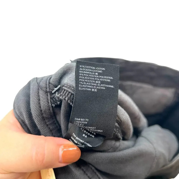 Anthropologie Pilcro Skinny Jeans With Side Buttons High Rise Gray Size 31 - Picture 16 of 16